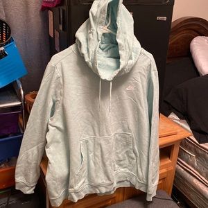 Like new worn once, mint green, cowl neck